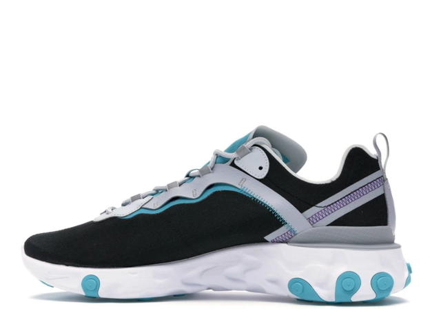 Nike Nike React Element 55 Black Pure Platinum Teal Nebula - view 2