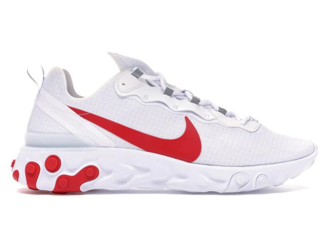 Nike Nike React Element 55 White Red - view 1