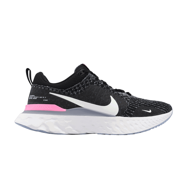 Nike Nike React Infinity Run Flyknit 3 'Black Football Grey Pink'