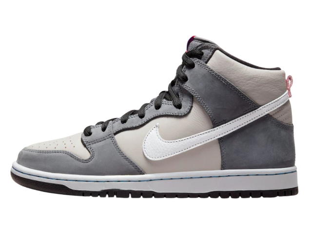 Nike Nike SB Dunk High Pro Medium Grey Pink - view 2