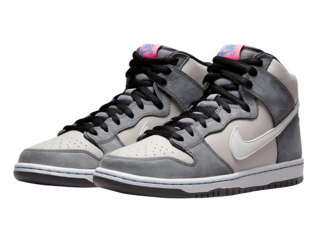 Nike Nike SB Dunk High Pro Medium Grey Pink - view 3