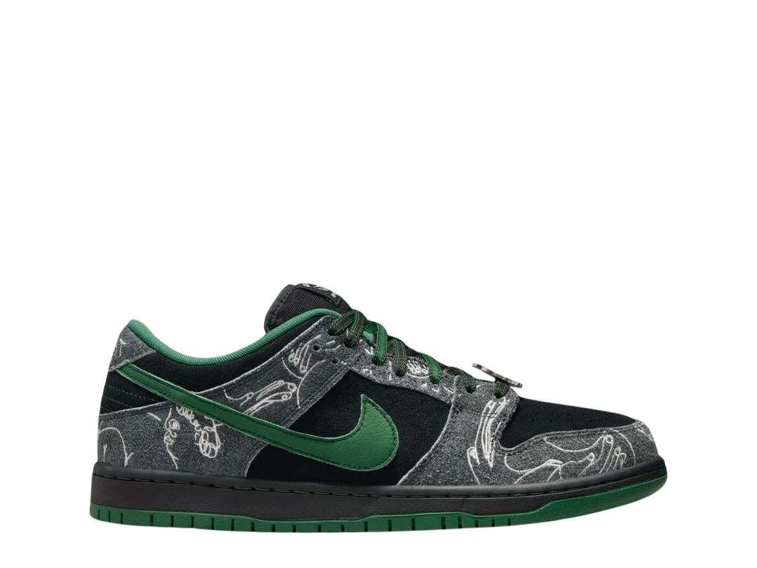 Nike Nike SB Dunk Low Pro x There Anthracite And Gorge Green