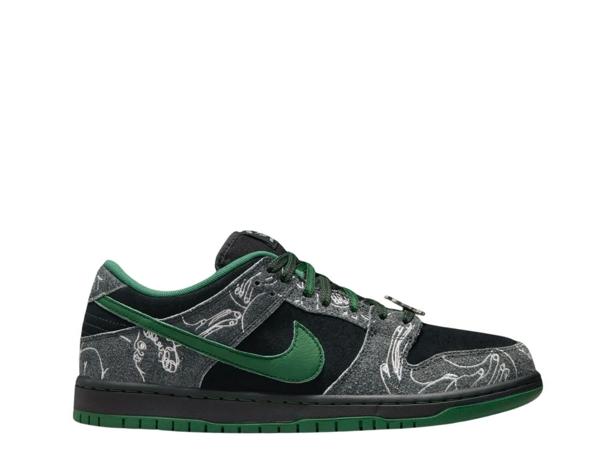 Nike Nike SB Dunk Low Pro x There Anthracite And Gorge Green