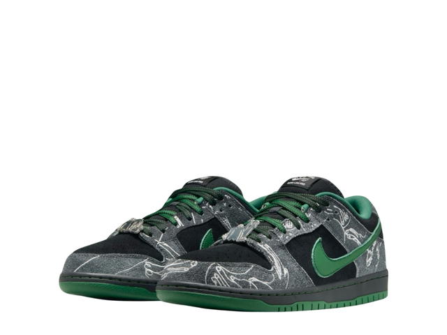Nike Nike SB Dunk Low Pro x There Anthracite And Gorge Green - view 3