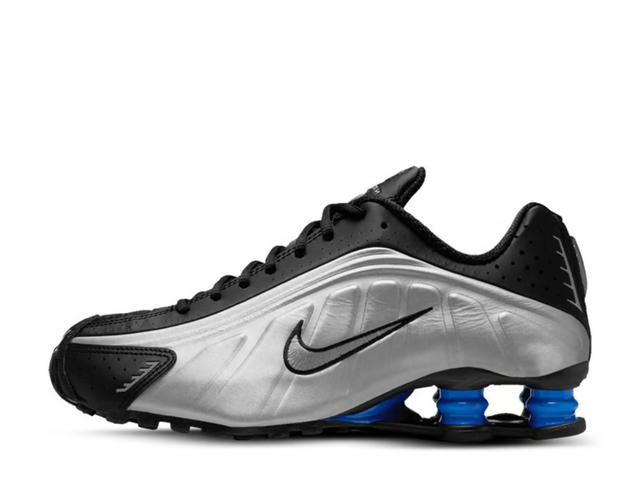 Nike Nike Shox R4 Metallic Silver Black Racer Blue (Women's) - view 2