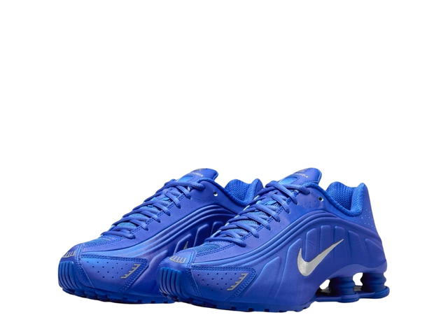 Nike Nike Shox R4 Racer Blue And Metallic Silver (W) - view 3