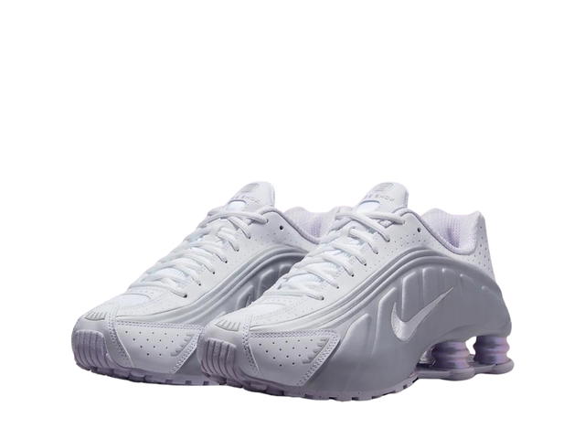 Nike Nike Shox R4 White And Metallic Platinum (W) - view 3