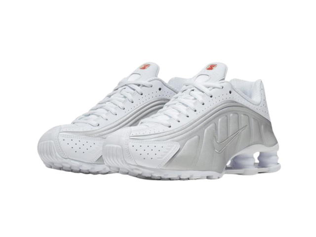 Nike Nike Shox R4 White Metallic Silver (Women's) - view 2