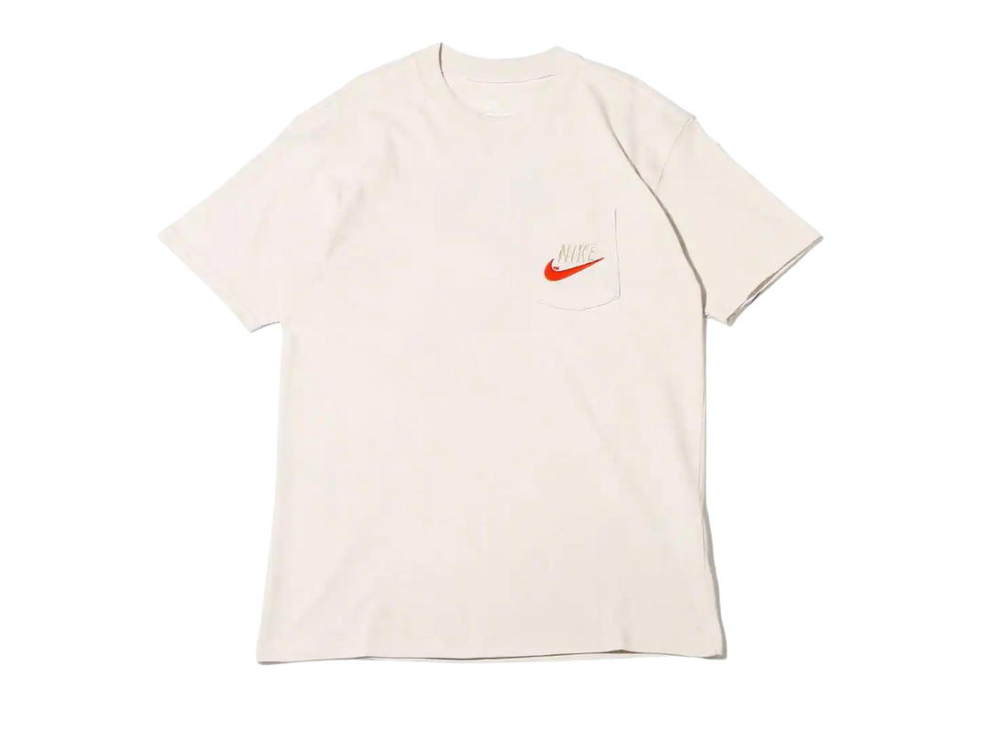 Nike Nike Sportswear Casual Sports Large Logo Short Sleeve White Gray T-Shirt