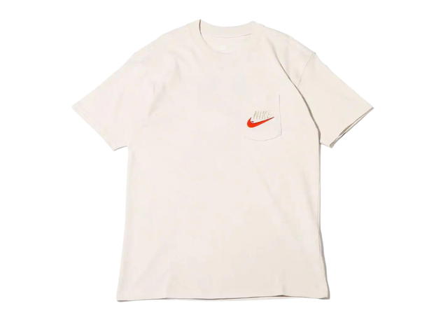 Nike Nike Sportswear Casual Sports Large Logo Short Sleeve White Gray T-Shirt - view 1
