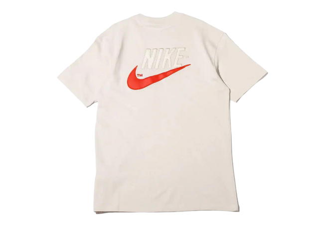 Nike Nike Sportswear Casual Sports Large Logo Short Sleeve White Gray T-Shirt - view 2