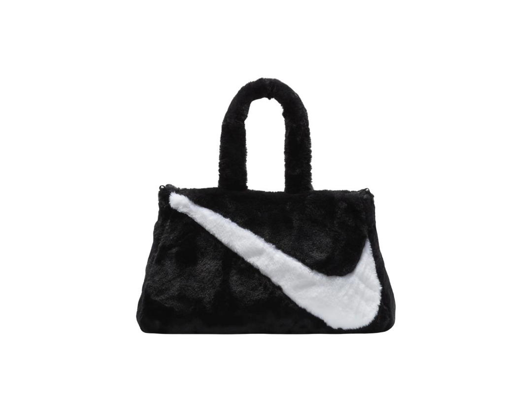 Nike Nike Sportswear Faux Fur Tote Black-White
