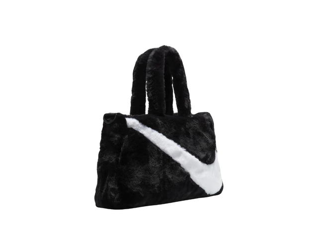 Nike Nike Sportswear Faux Fur Tote Black-White - view 2