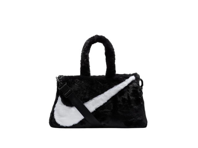 Nike Nike Sportswear Faux Fur Tote Black-White - view 3