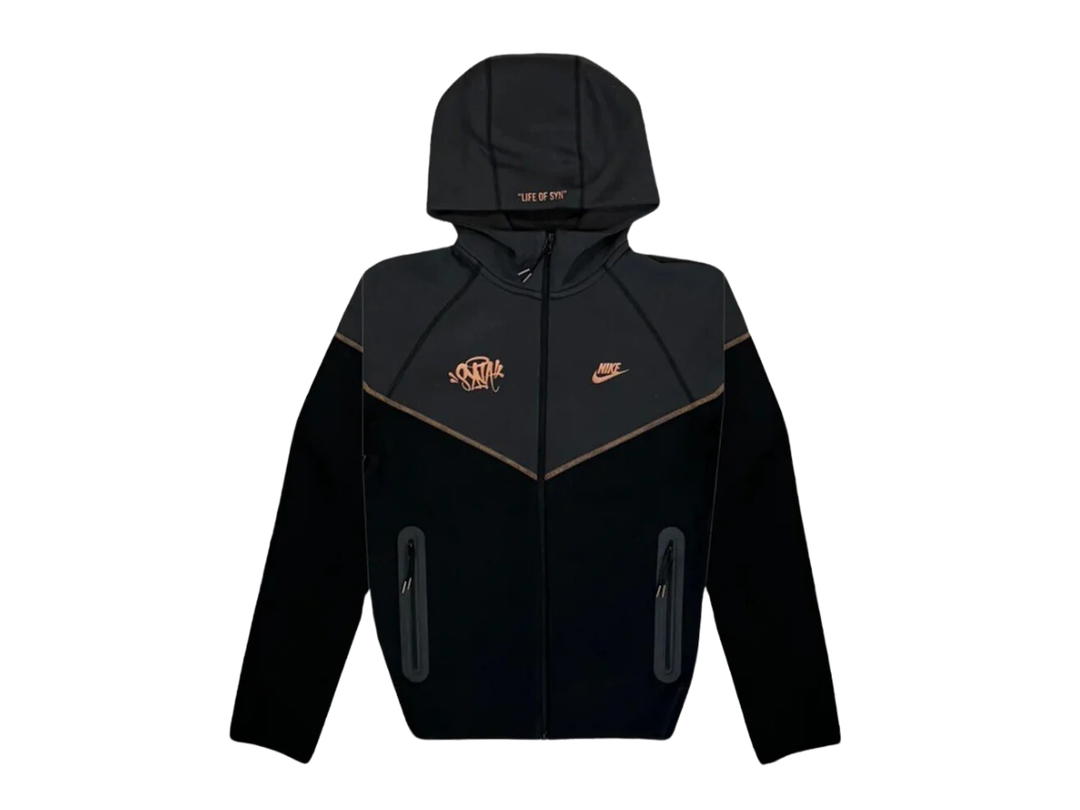 Nike Nike Sportswear Tech Fleece x Central Cee Full Zip Hoodie Black/Metallic Red Bronze