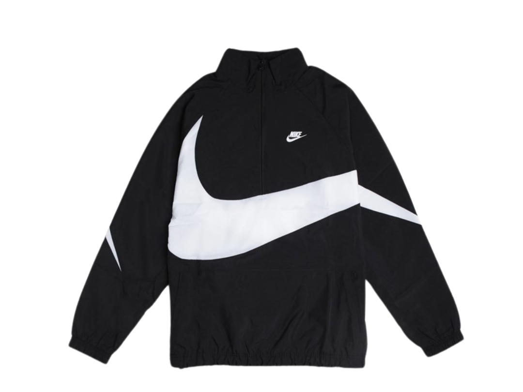 Nike Nike Swoosh Woven Halfzip Jacket Black White