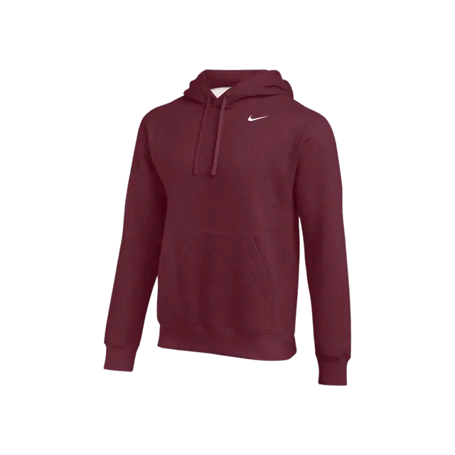 Nike Nike Team Club Fleece Pullover Hoodie Dark Maroon - view 2