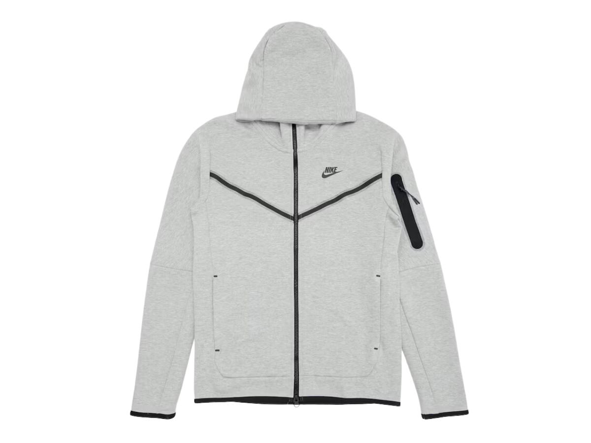 Nike Nike Tech Fleece Full Zip Hoodie Heather Grey Black