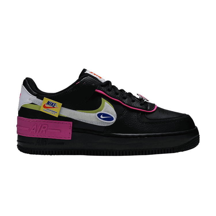 Nike Nike Air Force 1 Low Shadow Removable Patches Black Pink (Women's)