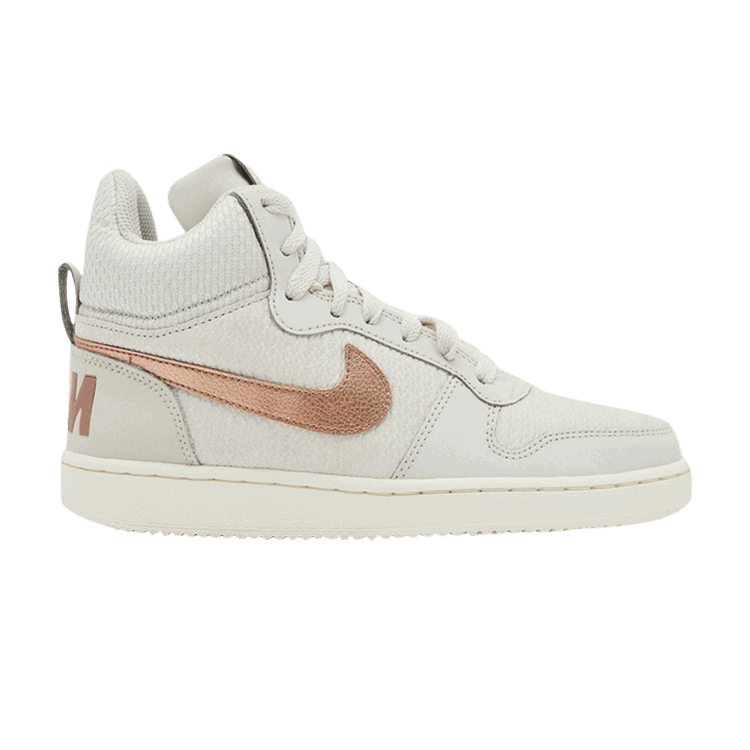 Nike Nike Wmns Court Borough Mid Premium 'Light Bone Metallic Red Bronze'