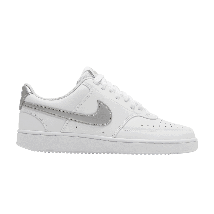 Nike Nike Wmns Court Vision Low 'White Metallic Silver'