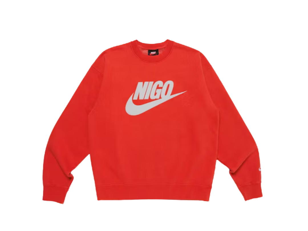 Nike Nike x Nigo NRG Fleece Crew Sweatshirt Red (FW24)