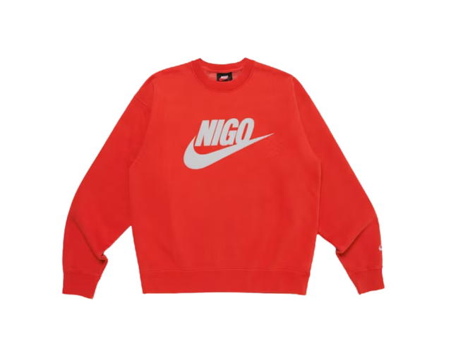 Nike Nike x Nigo NRG Fleece Crew Sweatshirt Red (FW24) - view 1
