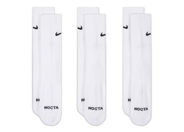 Nike Nike x NOCTA Crew Pack of 3 Socks White - view 2