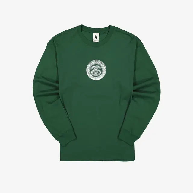 Nike Nike x Stussy Big Swoosh LS T-Shirt Green - Asia - view 2