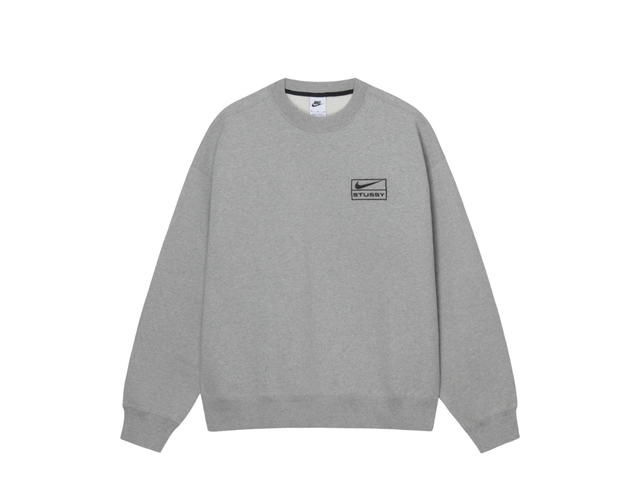 Nike Nike x Stussy Crew Fleece Dark Grey Heather - view 1