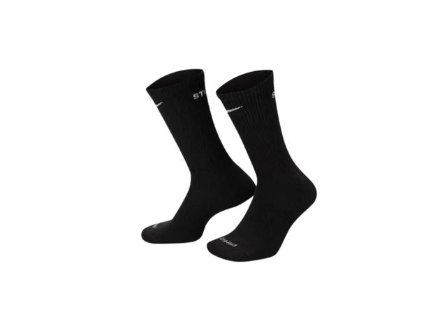 Nike Nike x Stussy Cushioned Crew Socks (3 Pairs) Black - view 3