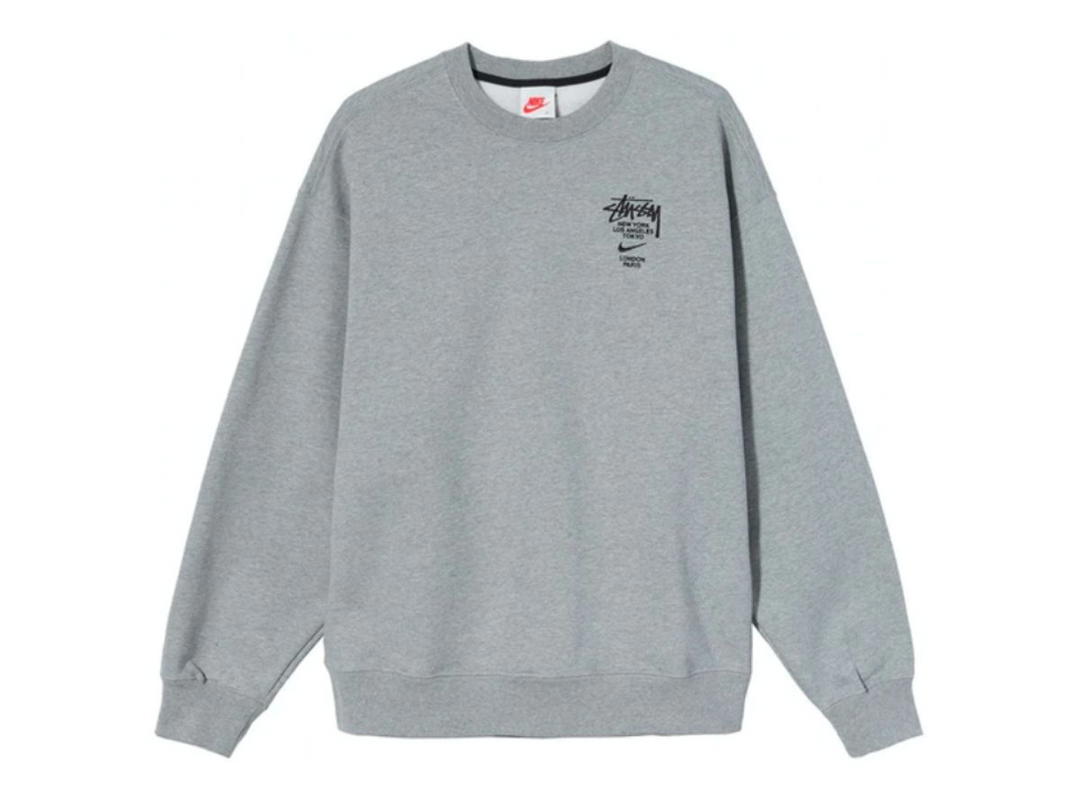 Nike Nike x Stussy International Crewneck Sweatshirt Heather Grey