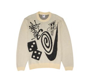 Buy Nike x Stussy Knit Sweater (Asia Sizing) Natural at Sasom – Authentic and Ready to Ship