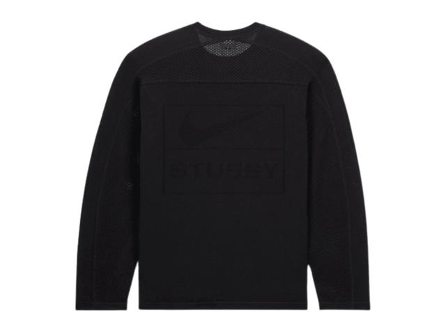 Nike Nike x Stussy Long Sleeve Knit Jersey Black (SS24) - view 2