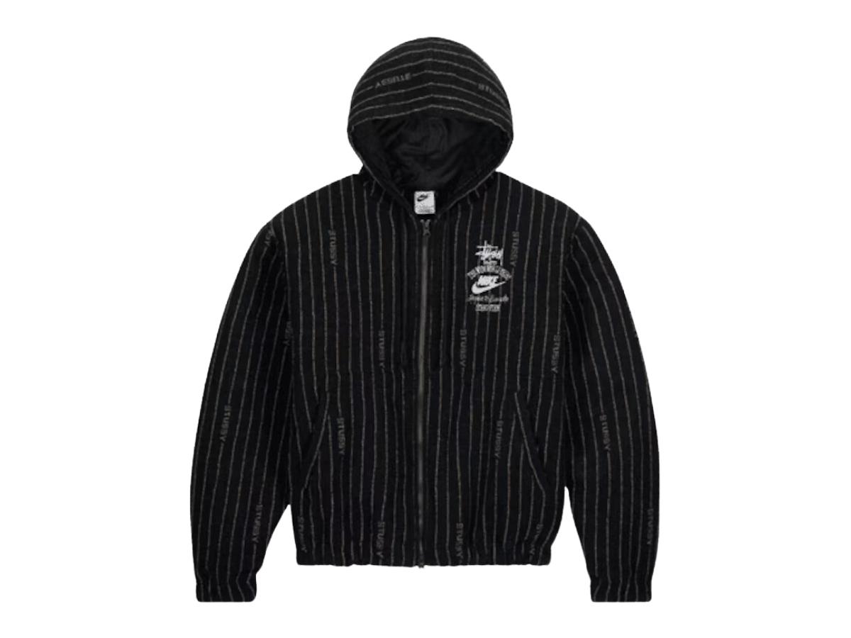 Nike x Stussy Striped Wool Jacket Black (Asia Sizing)