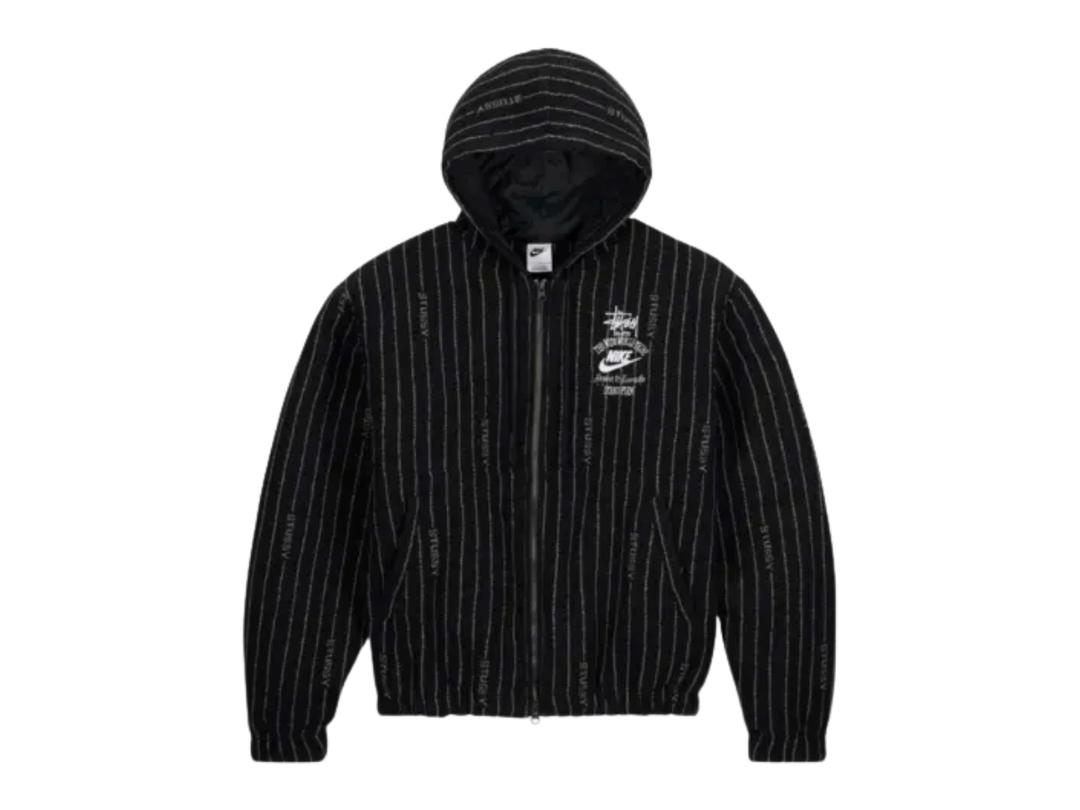Nike Nike x Stussy Striped Wool Jacket Black