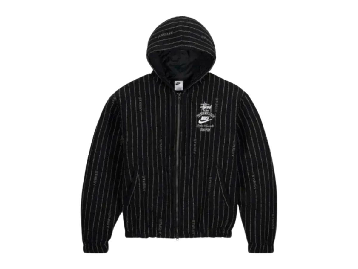 Nike Nike x Stussy Striped Wool Jacket Black