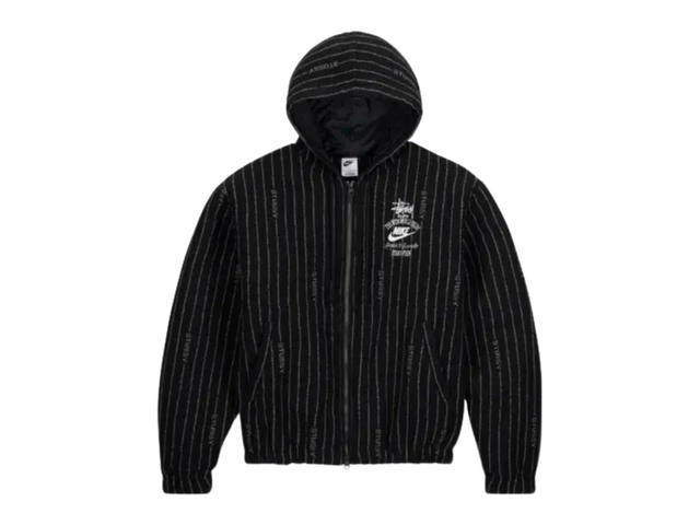 Nike Nike x Stussy Striped Wool Jacket Black - view 1
