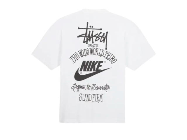 Nike Nike x Stussy The Wide World Tribe T-Shirt White - view 2