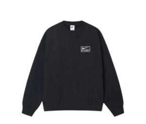 Buy Nike x Stussy Wash Crew Fleece Black (Asia Sizing) at Sasom – Authentic and Ready to Ship