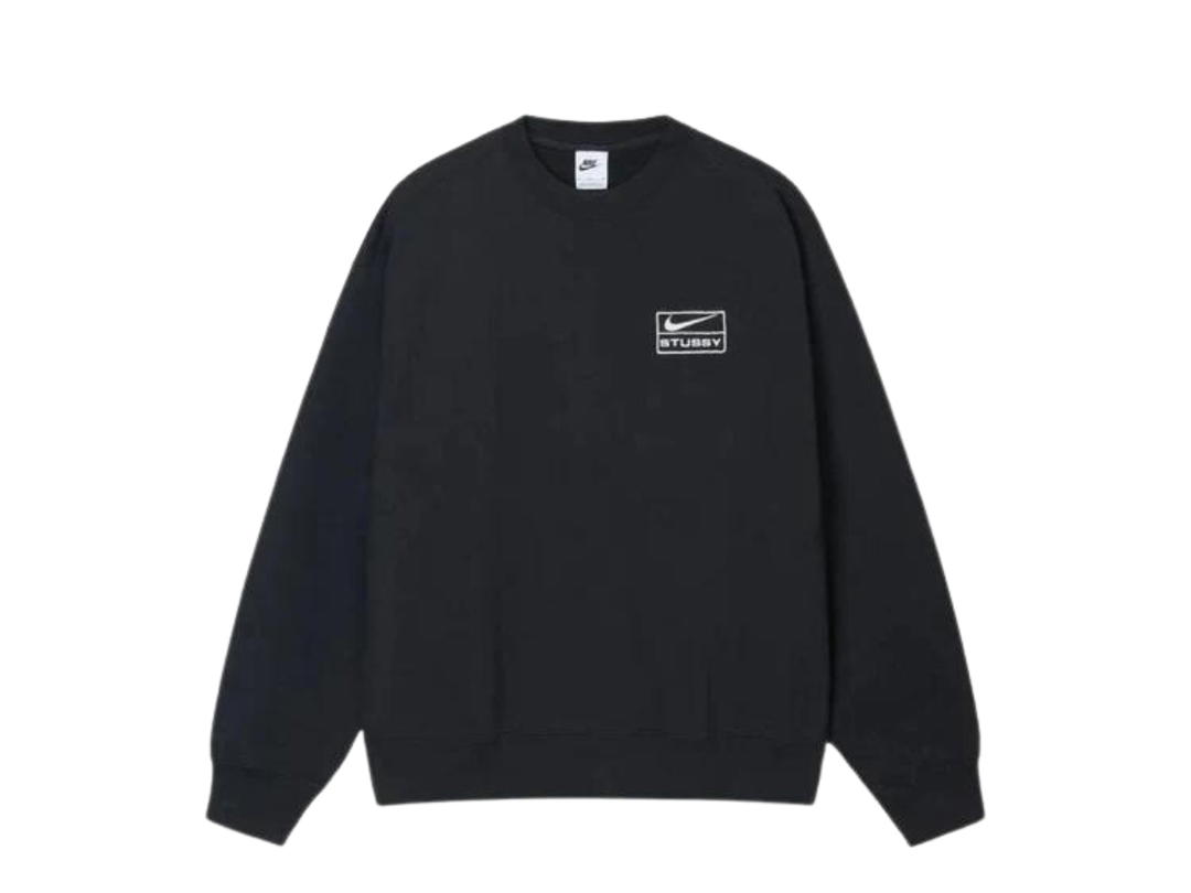 Nike Nike x Stussy Wash Crew Fleece Black (Asia Sizing)