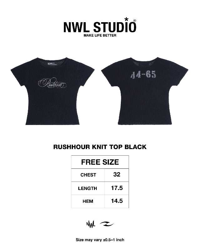 NWL  NWL RushHour Knit top Black Free Size - view 7
