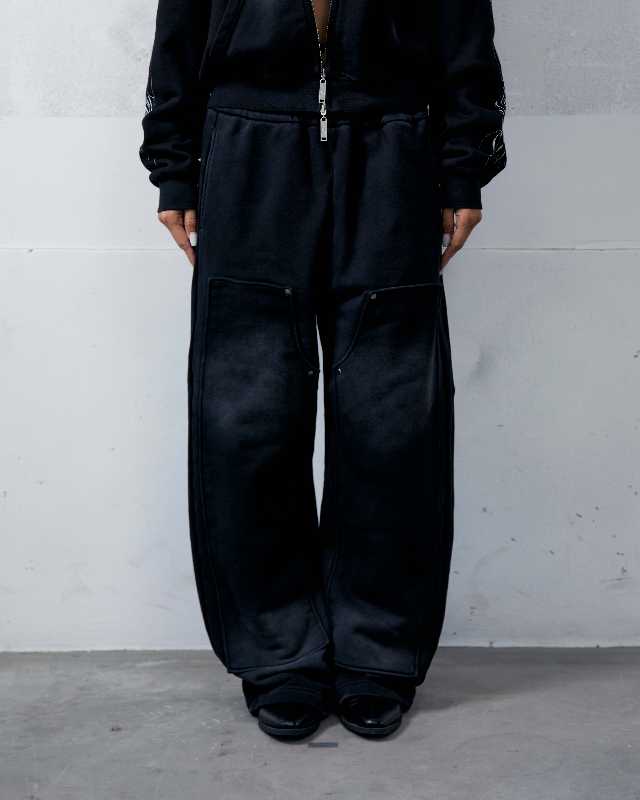 NWL NWL Double Knee Sweat Pant Black Fade - view 5