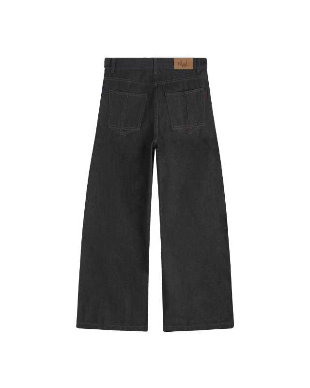 NWL NWL Double Raw Denim Baggy Black - view 4