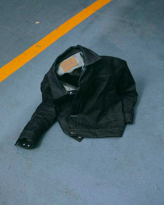 NWL NWL Double Raw Denim Jacket Black - view 5