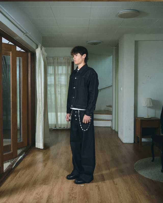 NWL NWL Double Raw Denim Jacket Black - view 8