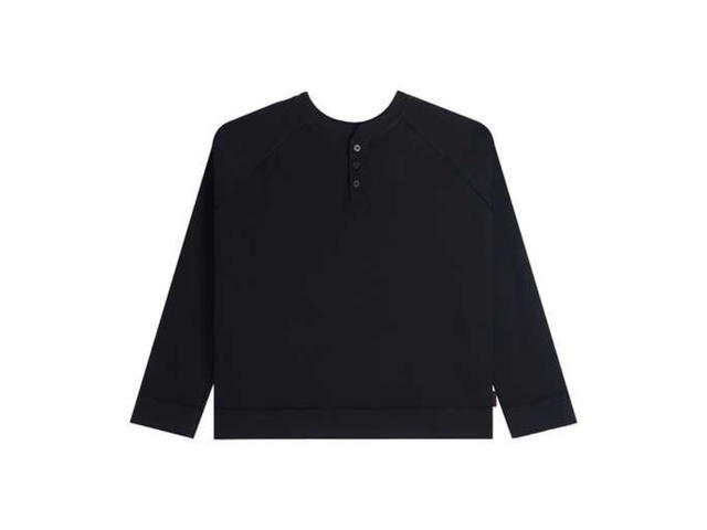 NWL NWL Henley Shirt long Sleeve Waffle Black - view 1
