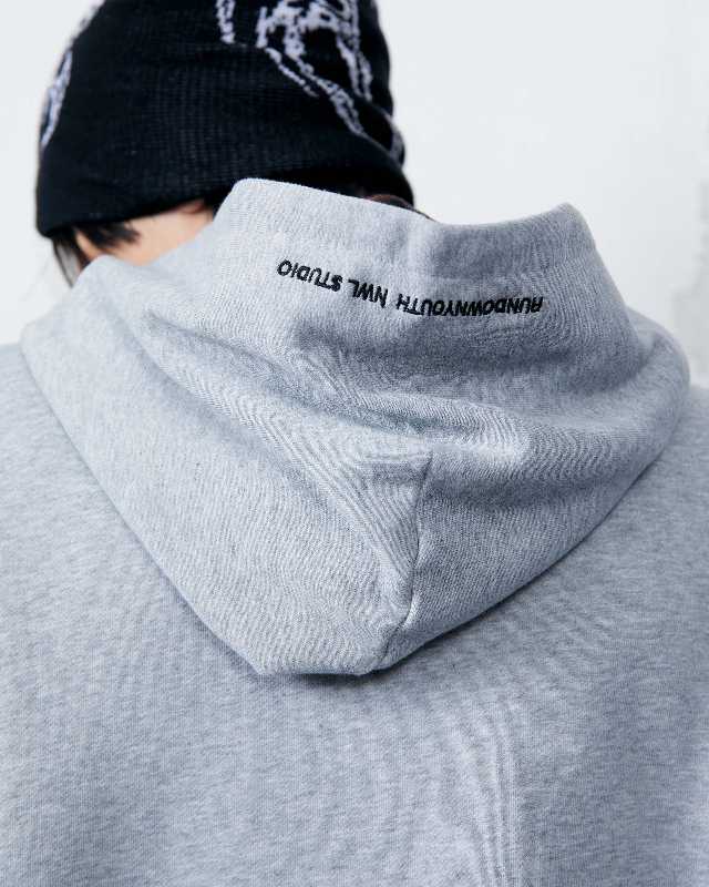 NWL NWL Hoodie Zip Fade Plaid Hood Gray - view 4