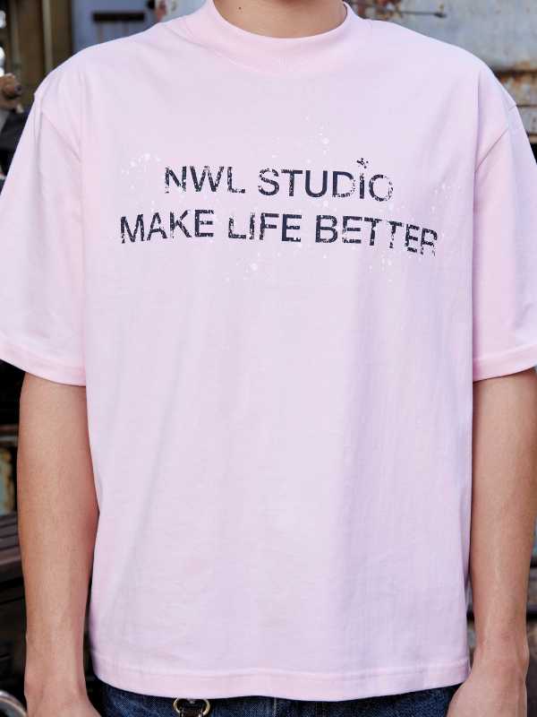 NWL NWL Make Life Better Pink Boxy - view 6