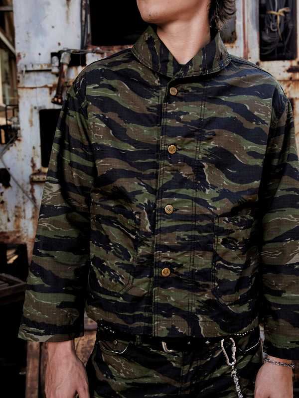 NWL NWL Shawl Collar Field Jacket Camo Green - view 8